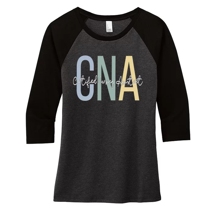 Certified Nursing Assistant Boho CNA Women's Tri-Blend 3/4-Sleeve Raglan Shirt