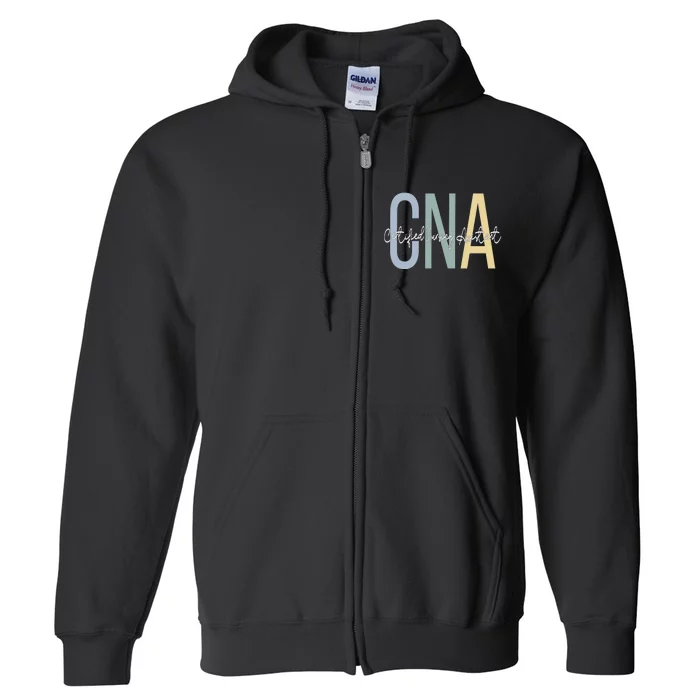 Certified Nursing Assistant Boho CNA Full Zip Hoodie