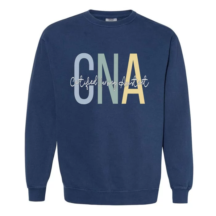 Certified Nursing Assistant Boho CNA Garment-Dyed Sweatshirt