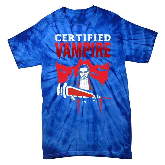 Certified Nursing Assistant Cna Vampire Costume Phlebotomist Gift Tie-Dye T-Shirt