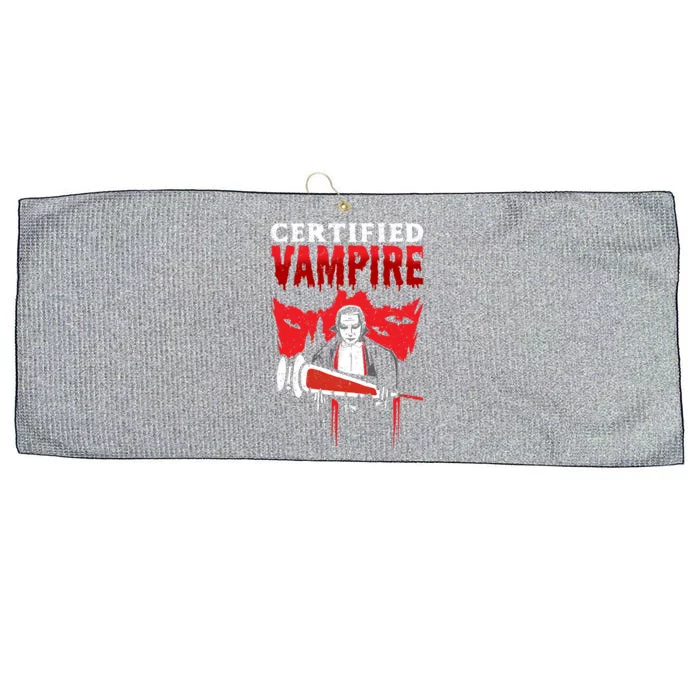 Certified Nursing Assistant Cna Vampire Costume Phlebotomist Gift Large Microfiber Waffle Golf Towel