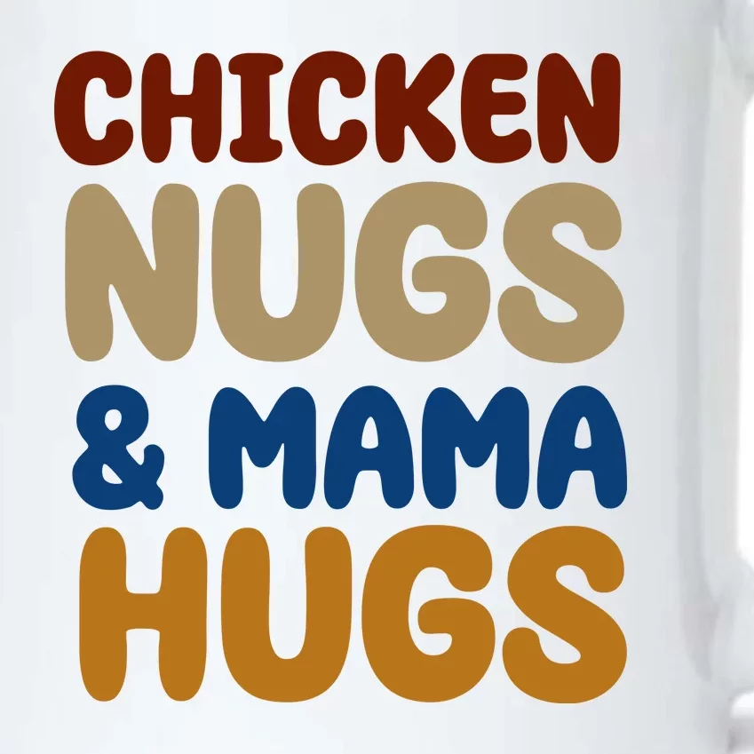 Chicken Nugs And Mama Hugs Black Color Changing Mug