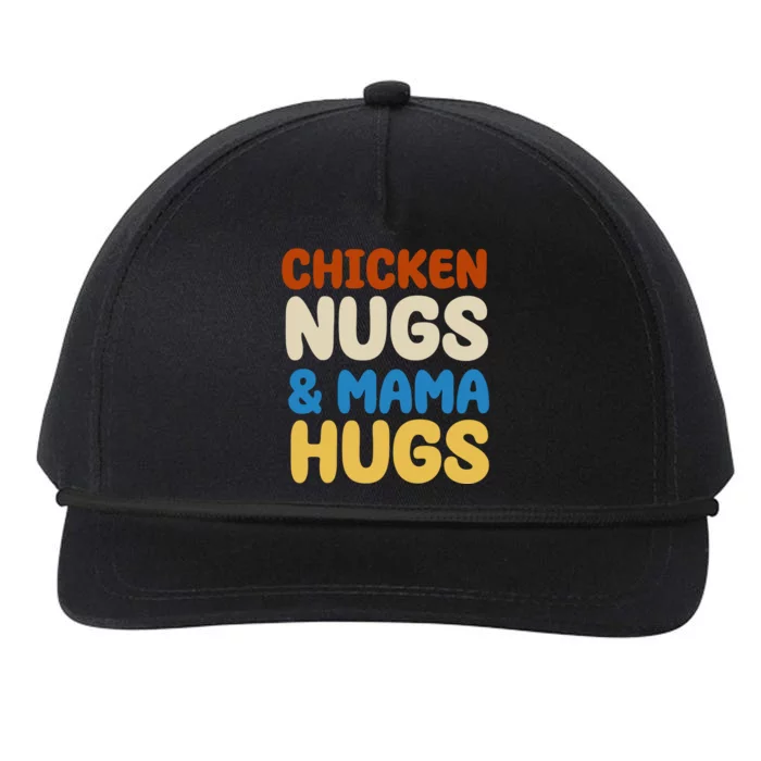 Chicken Nugs And Mama Hugs Snapback Five-Panel Rope Hat