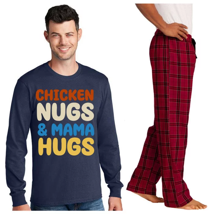 Chicken Nugs And Mama Hugs Long Sleeve Pajama Set