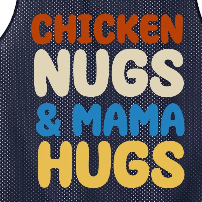 Chicken Nugs And Mama Hugs Mesh Reversible Basketball Jersey Tank