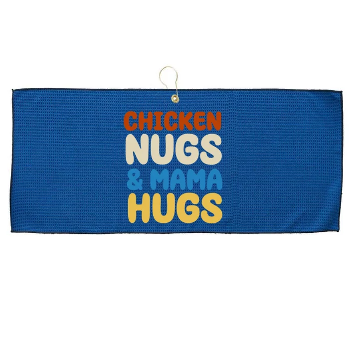 Chicken Nugs And Mama Hugs Large Microfiber Waffle Golf Towel