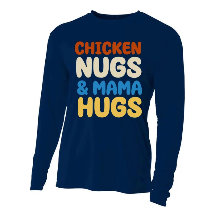 Chicken Nugs And Mama Hugs Cooling Performance Long Sleeve Crew