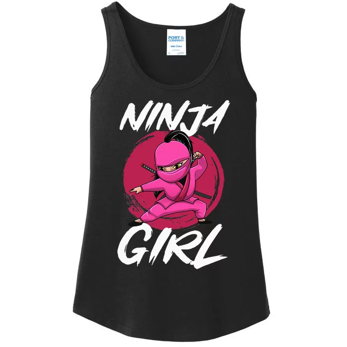 Cool Ninja Art For Shinobi Ninja Training Ninja Ladies Essential Tank