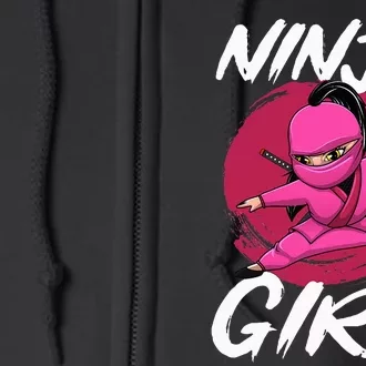 Cool Ninja Art For Shinobi Ninja Training Ninja Full Zip Hoodie