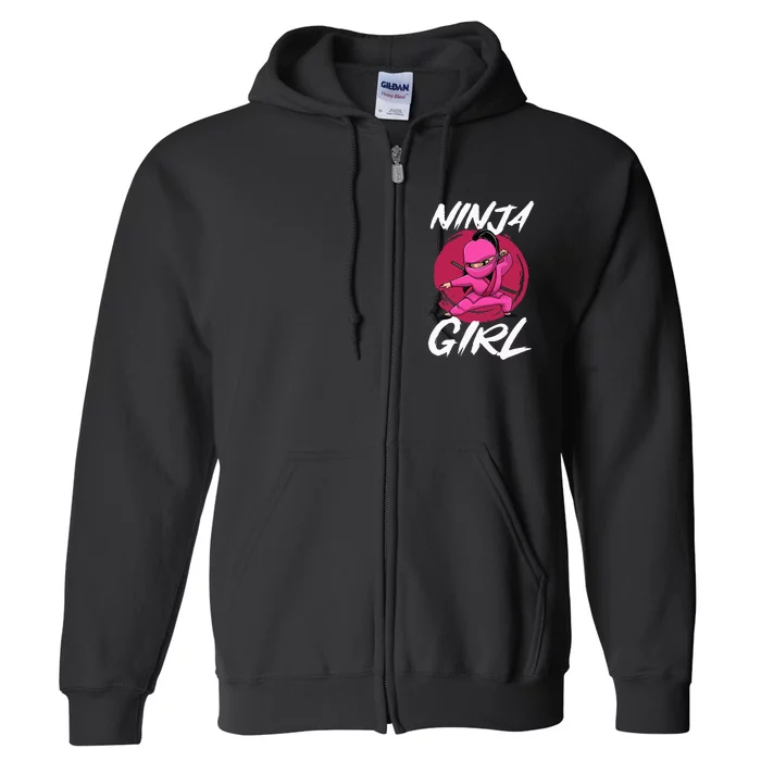 Cool Ninja Art For Shinobi Ninja Training Ninja Full Zip Hoodie