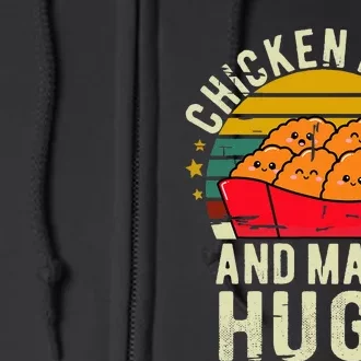 Chicken Nugs And Mama Hugs For Chicken Nugget Lover Full Zip Hoodie