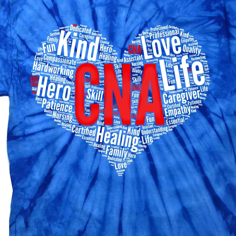 Certified Nursing Assistant Cna Heart Healthcare Profession Cool Gift Tie-Dye T-Shirt