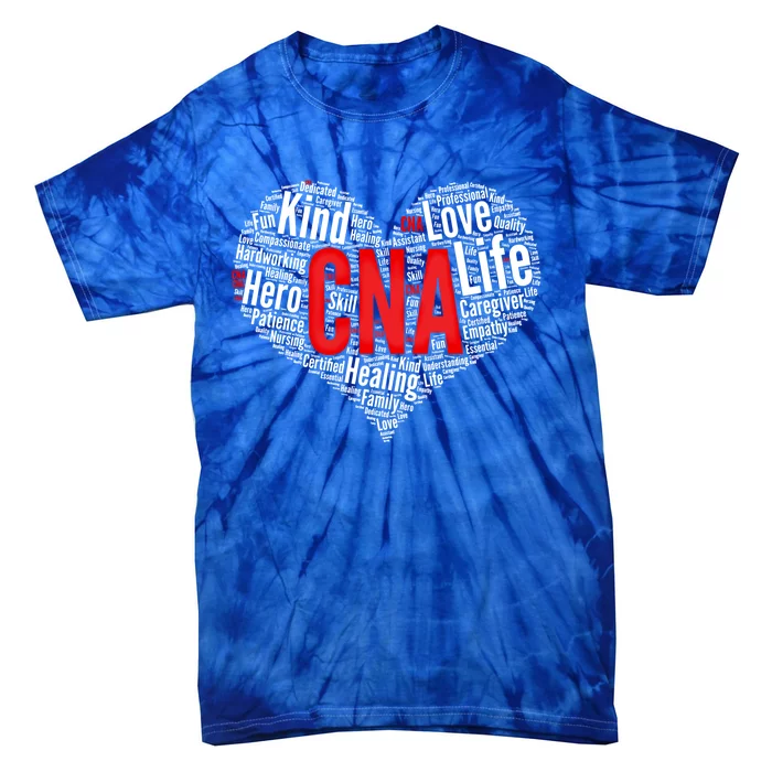 Certified Nursing Assistant Cna Heart Healthcare Profession Cool Gift Tie-Dye T-Shirt