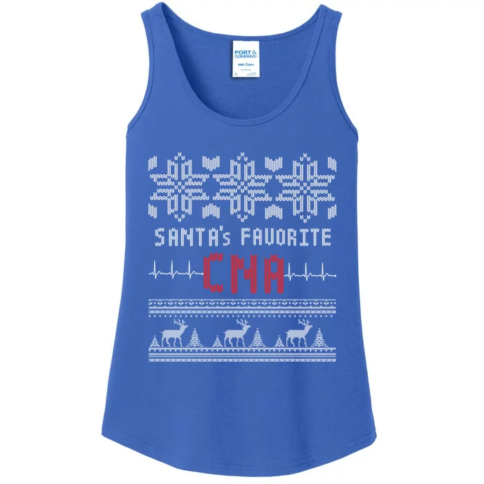 Certified Nursing Assistant Ugly Christmas Sweater Funny Cna Cool Gift Ladies Essential Tank