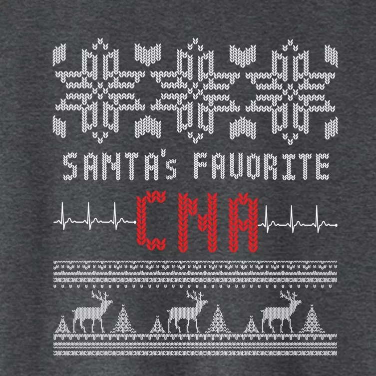 Certified Nursing Assistant Ugly Christmas Sweater Funny Cna Cool Gift Women's Crop Top Tee