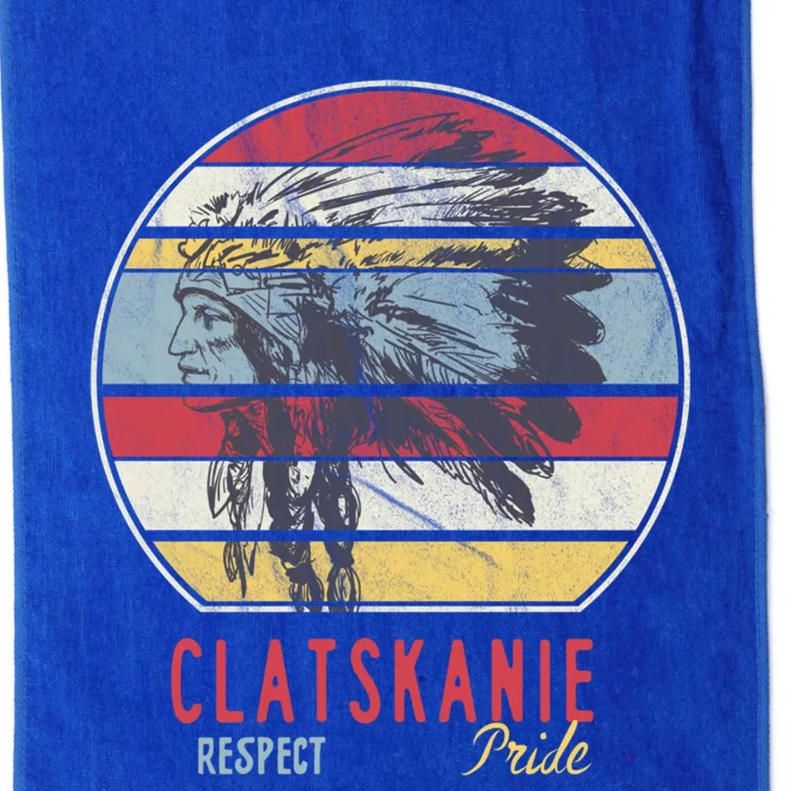 Clatskanie Native American Indian Tribe Respect Pride Retro Gift Platinum Collection Golf Towel