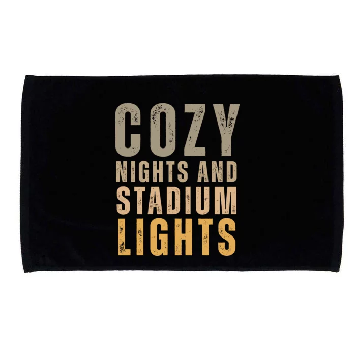 Cozy Nights And Stadium Lights Football Microfiber Hand Towel