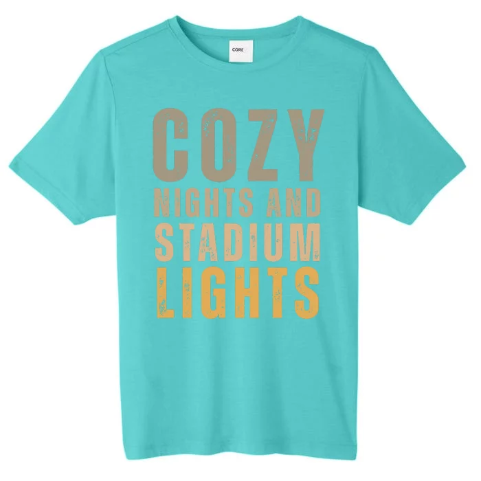 Cozy Nights And Stadium Lights Football ChromaSoft Performance T-Shirt