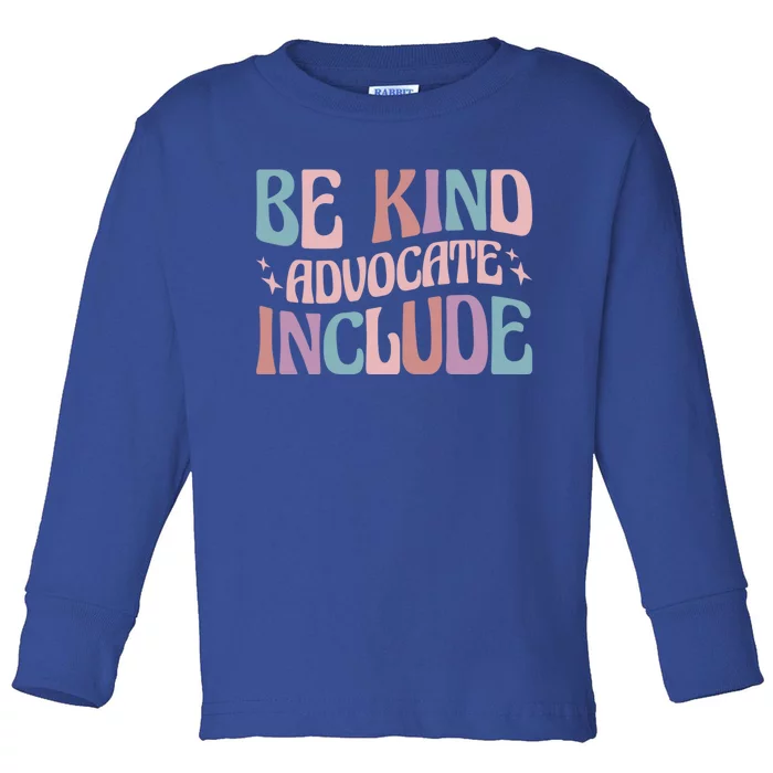 Celebrate Neurodiversity Be Kind Advocate Include Gift Toddler Long Sleeve Shirt