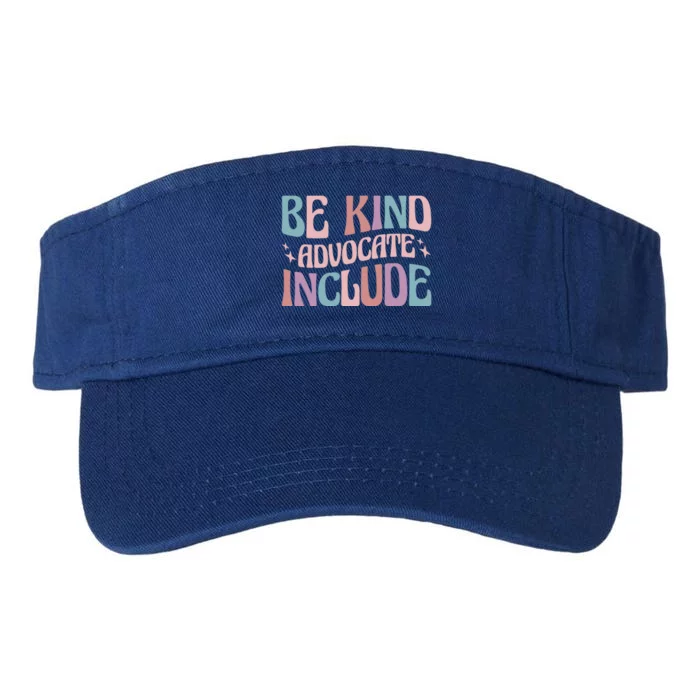 Celebrate Neurodiversity Be Kind Advocate Include Gift Valucap Bio-Washed Visor