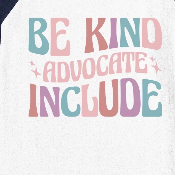 Celebrate Neurodiversity Be Kind Advocate Include Gift Baseball Sleeve Shirt