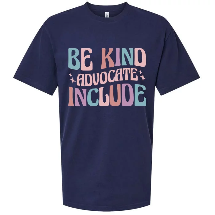 Celebrate Neurodiversity Be Kind Advocate Include Gift Sueded Cloud Jersey T-Shirt