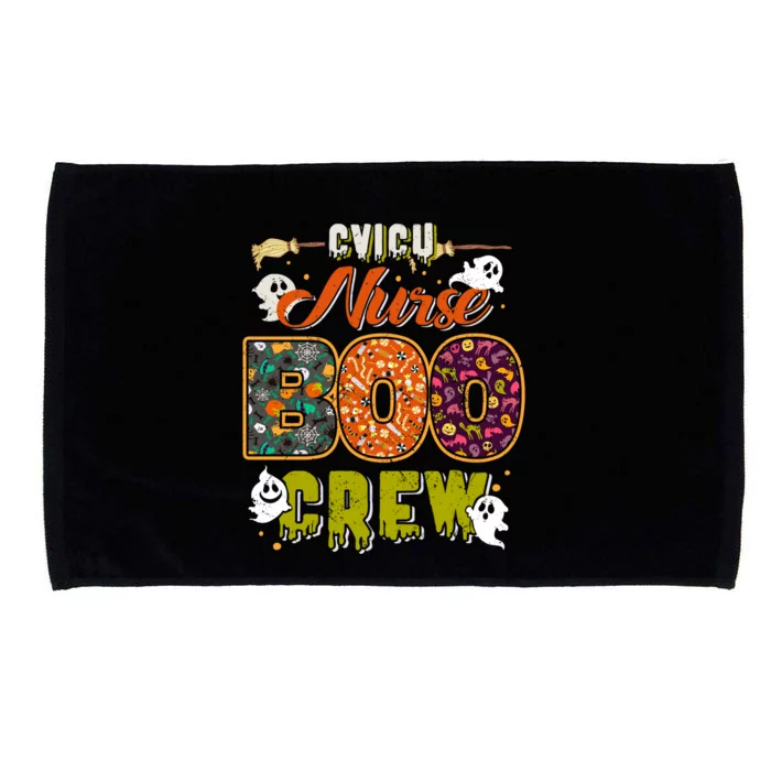 Cvicu Nurse Boo Crew Rn Squad Halloween Matching Fun Gift Microfiber Hand Towel