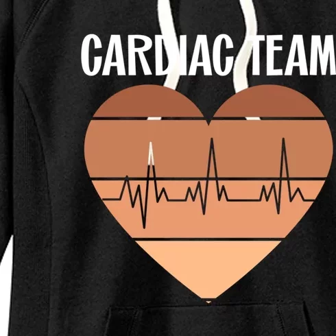 Cardiac Nurse Black History Cna Team Cardiovascular Week Cool Gift Women's Fleece Hoodie