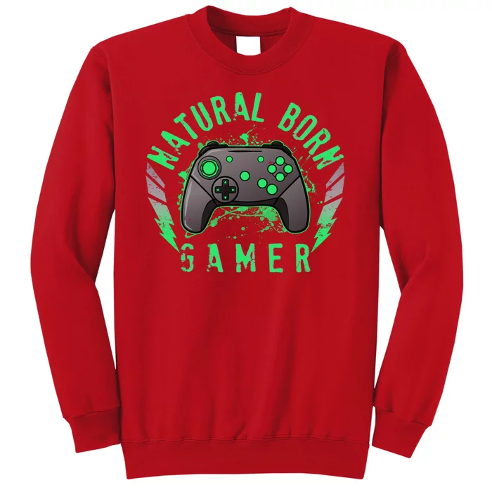 Cool Natural Born Gamer Sweatshirt