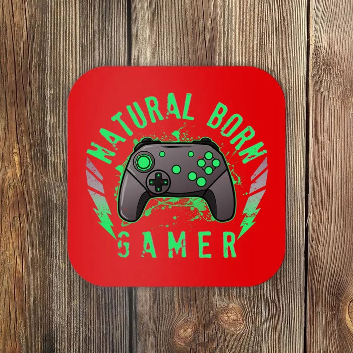 Cool Natural Born Gamer Coaster