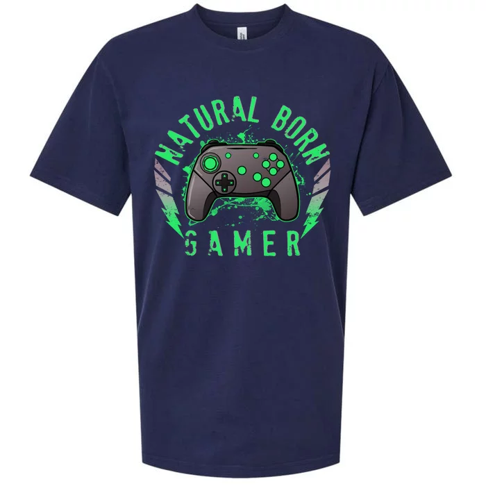 Cool Natural Born Gamer Sueded Cloud Jersey T-Shirt