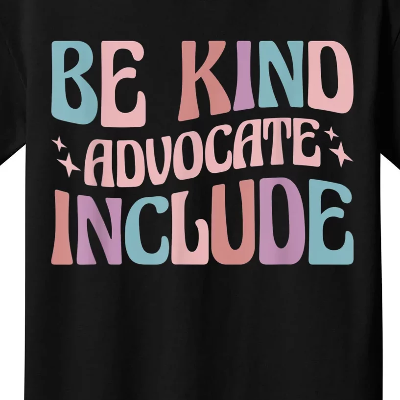 Celebrate Neurodiversity Be Kind Advocate Include Funny Gift Kids T-Shirt