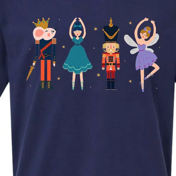 Christmas Nutcracker Ballet Nutcracker Sueded Cloud Jersey T-Shirt