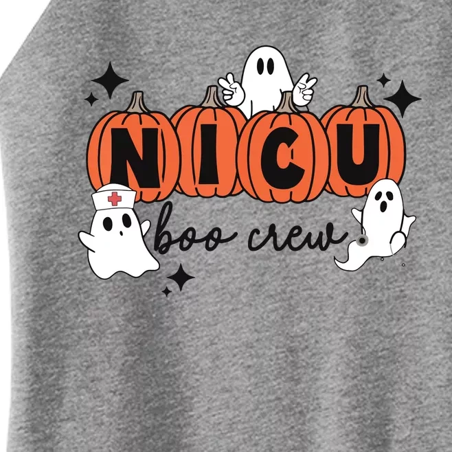 Cute Nicu Boo Crew Spooky Nurse Halloween Cute Ghost Pumpkin Women’s Perfect Tri Rocker Tank