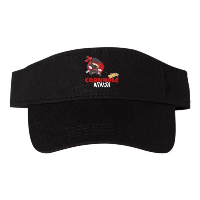 Cornhole Ninja Boy Cornhole Valucap Bio-Washed Visor