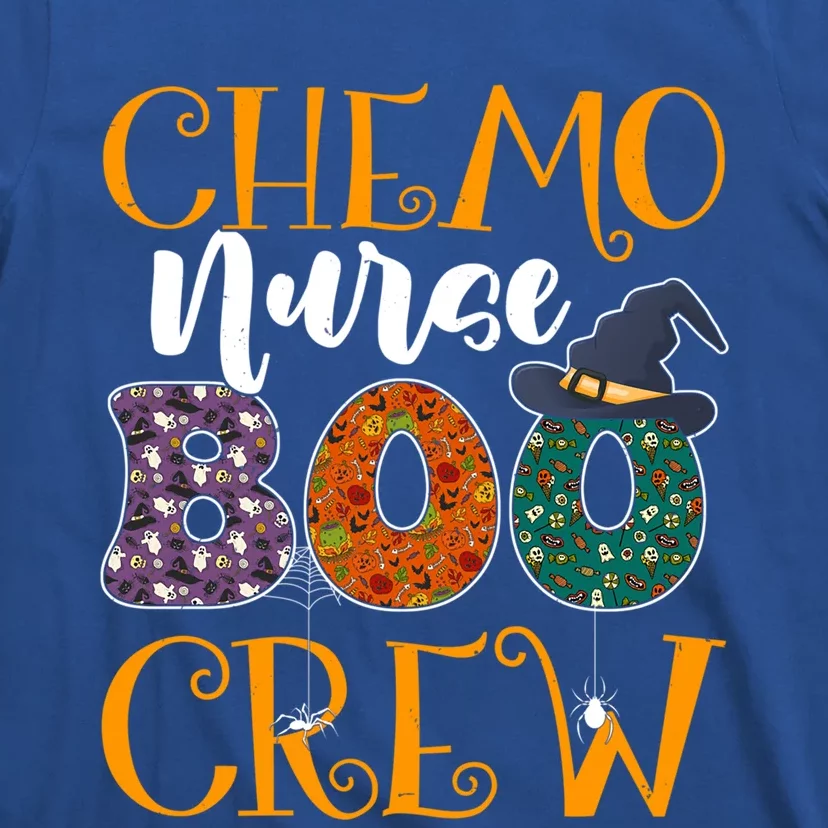 Chemo Nurse Boo Crew Chemotherapy Nurse Halloween Costume Great Gift T-Shirt