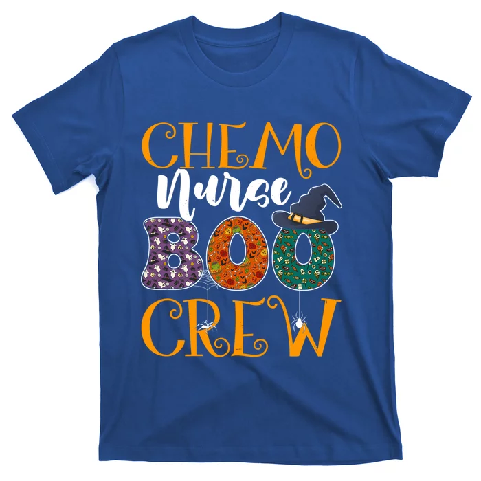 Chemo Nurse Boo Crew Chemotherapy Nurse Halloween Costume Great Gift T-Shirt