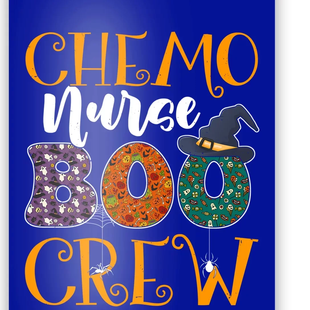 Chemo Nurse Boo Crew Chemotherapy Nurse Halloween Costume Great Gift Poster