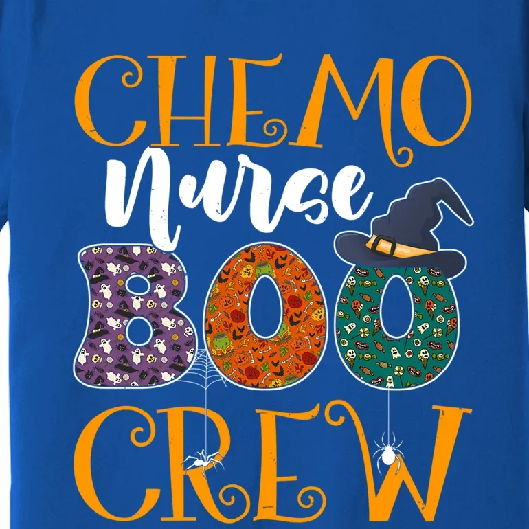 Chemo Nurse Boo Crew Chemotherapy Nurse Halloween Costume Great Gift Premium T-Shirt