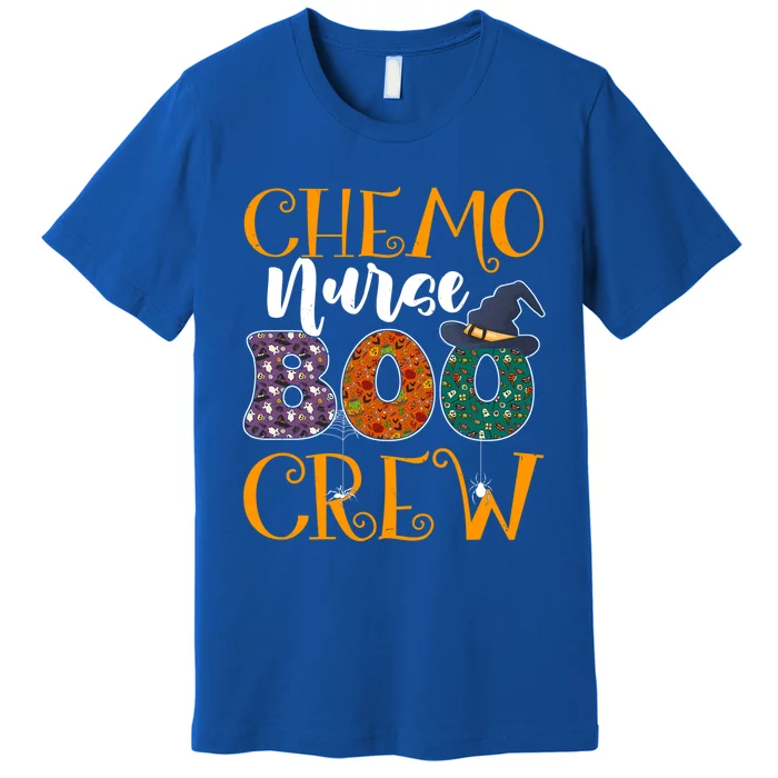 Chemo Nurse Boo Crew Chemotherapy Nurse Halloween Costume Great Gift Premium T-Shirt