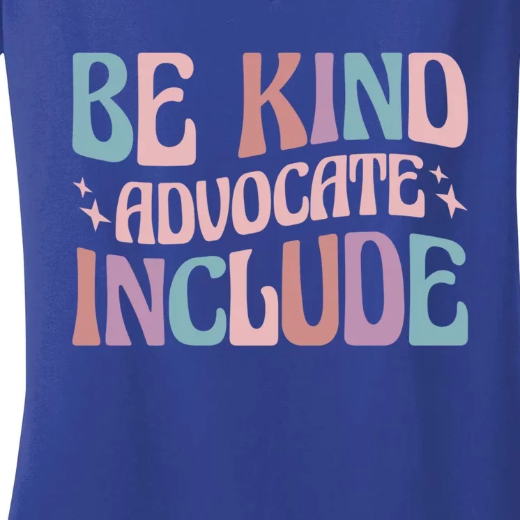 Celebrate Neurodiversity Be Kind Advocate Include Gift Women's V-Neck T-Shirt