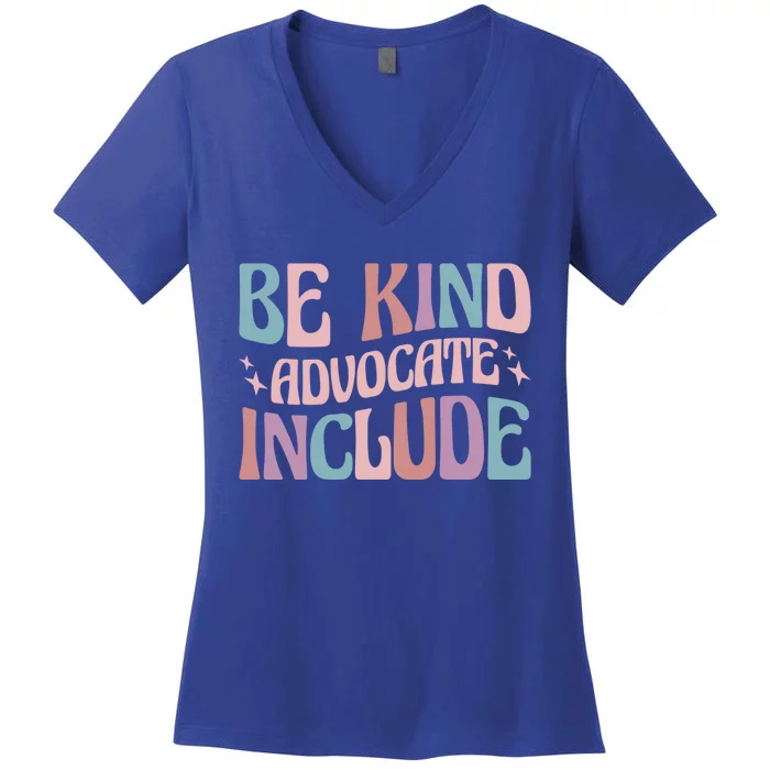 Celebrate Neurodiversity Be Kind Advocate Include Gift Women's V-Neck T-Shirt