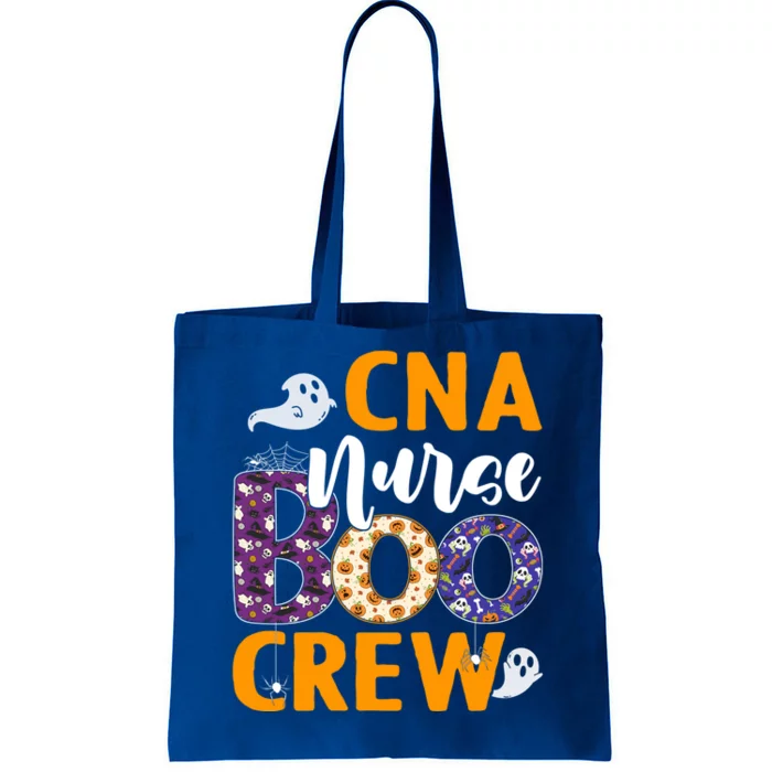 Cna Nurse Boo Crew Scary Nurse Halloween Ghost Spider Funny Gift Tote Bag