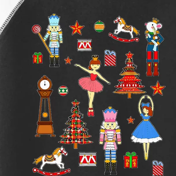 Christmas Nutcracker Ballet Xmas Pjs For Toddler Fine Jersey T-Shirt