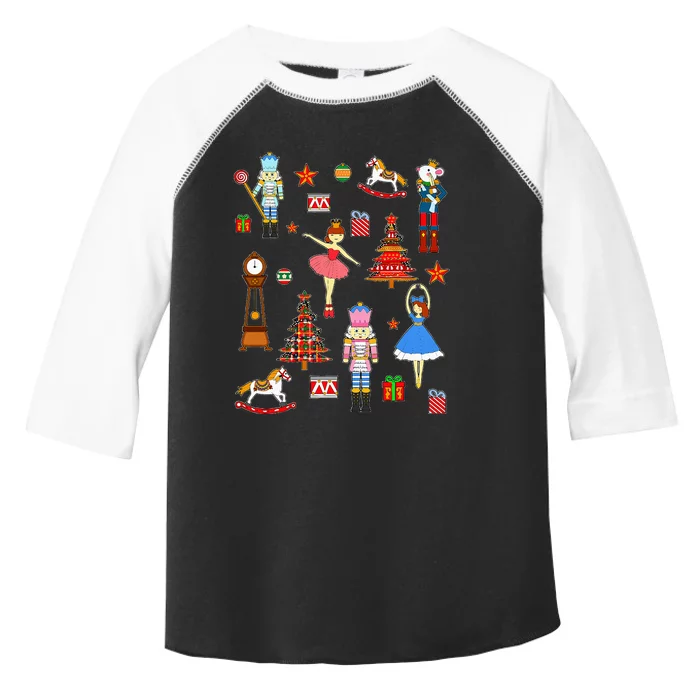 Christmas Nutcracker Ballet Xmas Pjs For Toddler Fine Jersey T-Shirt