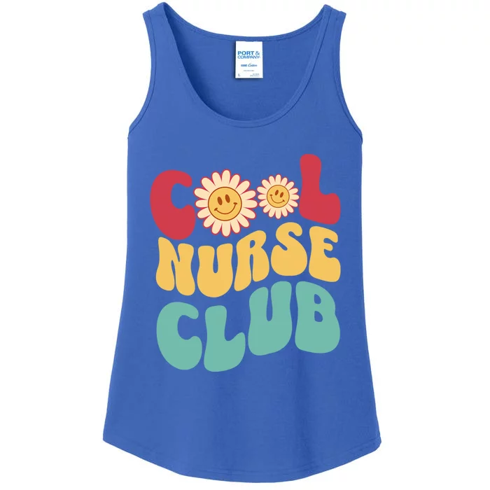 Cool Nurse Club Registered Nurse Student Groovy Retro Rn Gift Ladies Essential Tank