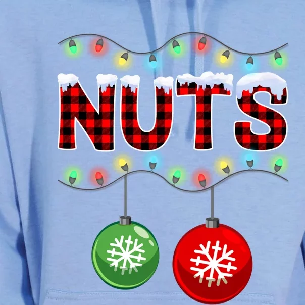 Chest Nuts Christmas Lights Matching Couple Chestnuts Xmas Funny Gift Unisex Surf Hoodie