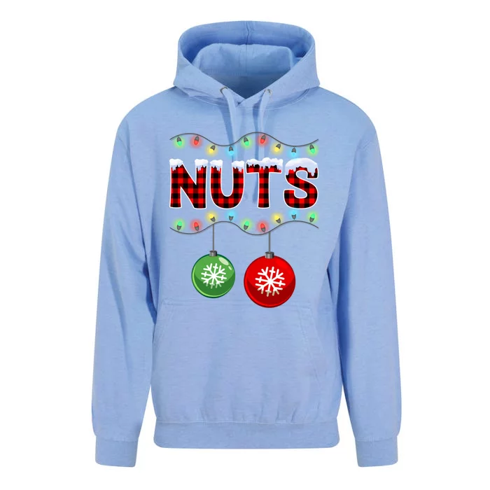 Chest Nuts Christmas Lights Matching Couple Chestnuts Xmas Funny Gift Unisex Surf Hoodie