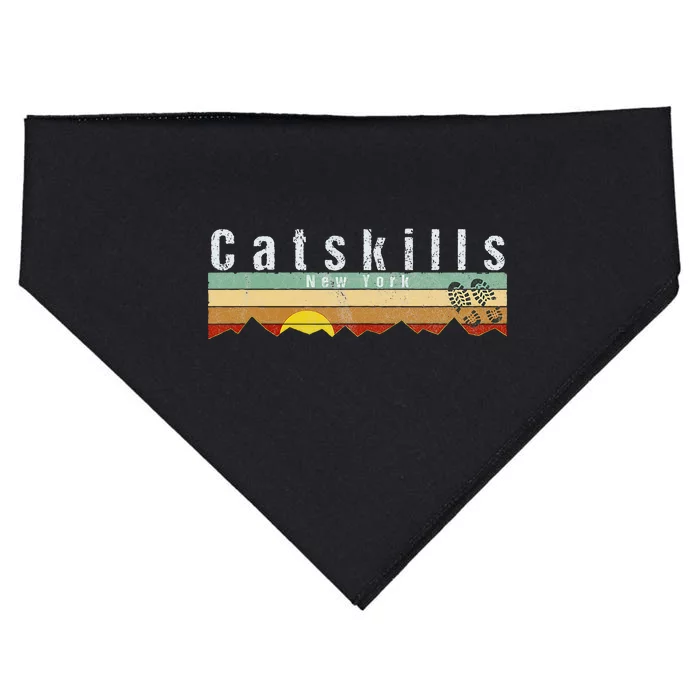 Catskills Ny Clothing Vintage Catskills Hiking USA-Made Doggie Bandana