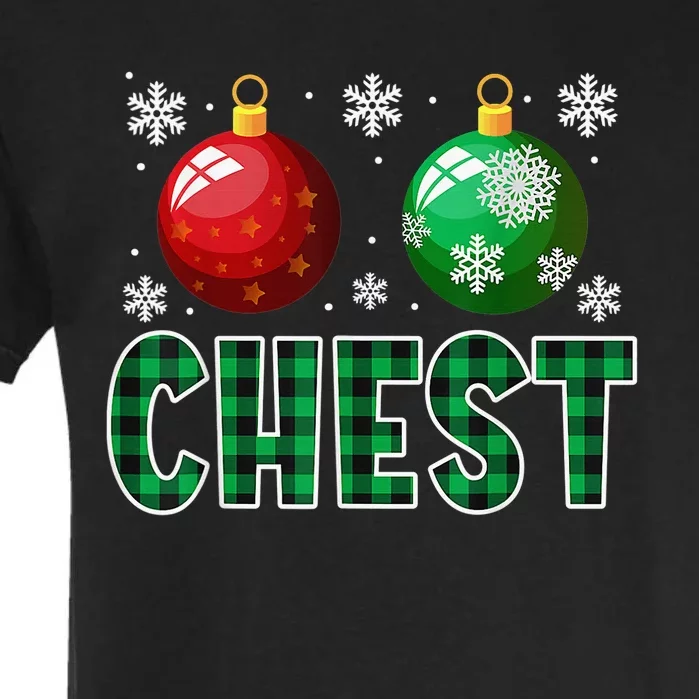 Chest Nuts Christmas  Matching Couple Chestnuts Funny Garment-Dyed Heavyweight T-Shirt